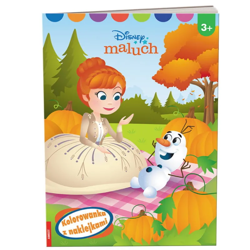 Dzieci AMEET Książka Disney Maluch. Kolorowanka z naklejkami NA-9204