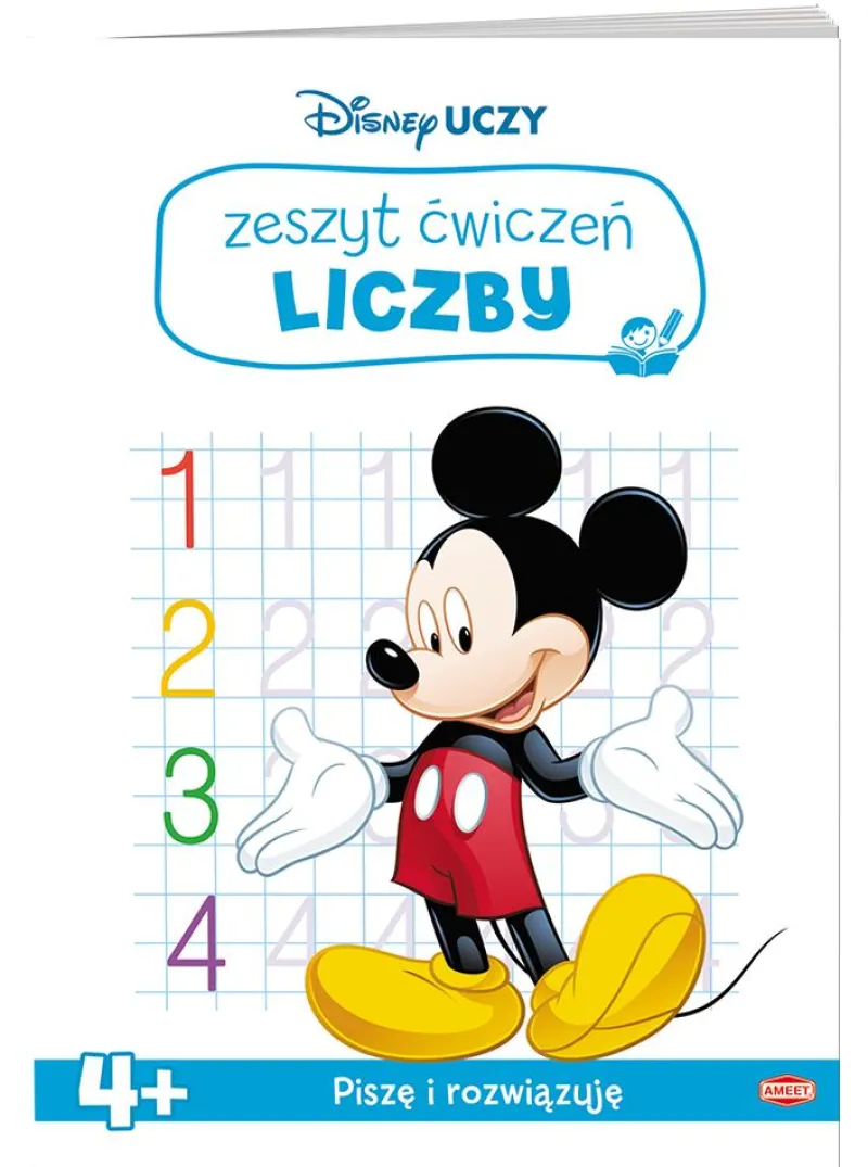 Dzieci AMEET Książka Disney uczy. Miki. Zeszyt ćwiczeń. Liczby UDZ-9302