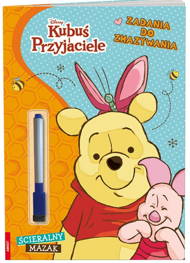 Dzieci AMEET Książka Kubuś i przyjaciele. Zadania do zmazywania PTC-9108