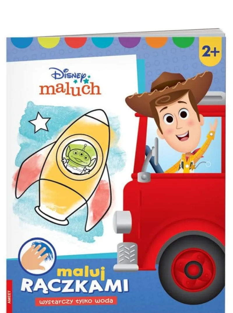 Dzieci AMEET Książka Maluj rączkami. Disney Maluch MWR-9203
