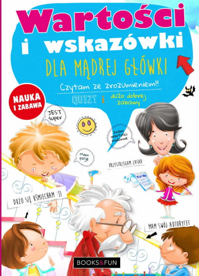 Dzieci BooksAndFun Książka Wartości i wskazówki dla mądrej główki