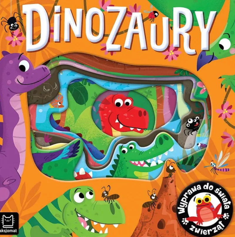 Dzieci AKSJOMAT Książka Wyprawa do świata zwierząt. Dinozaury