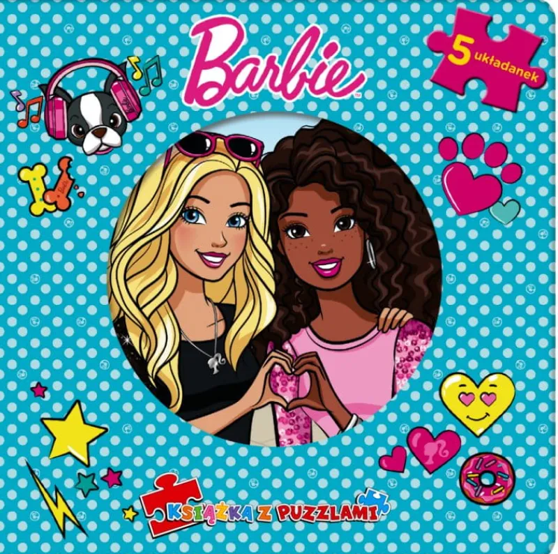 Dzieci Media Service Zawada Książka z puzzlami. Barbie