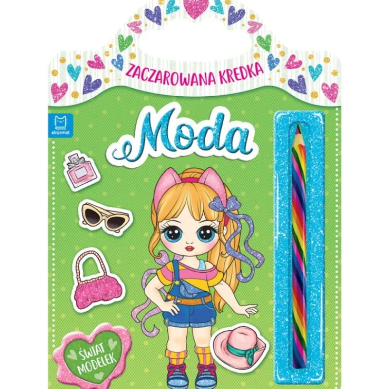Dzieci AKSJOMAT Książka Zaczarowana kredka. Moda. Świat modelek.
