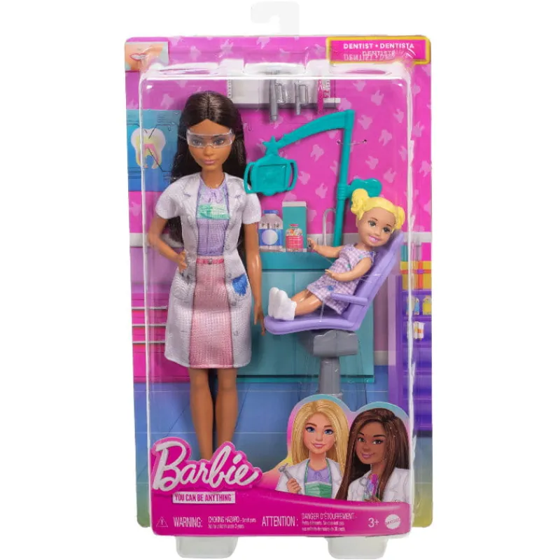 MATTEL Lalka Barbie Dentystka JCR75