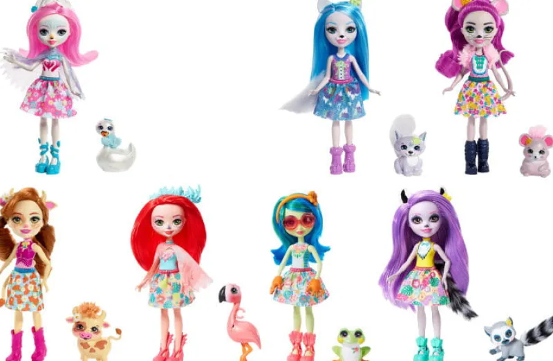 MATTEL Lalka ENCHANTIMALAS ze zwierzątkiem FNH22 Różne wzory