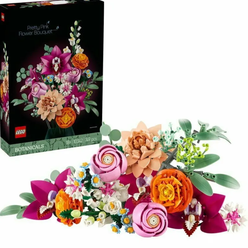 LEGO 10342 BOTANICALS Piękny bukiet różowych kwiatów 3p