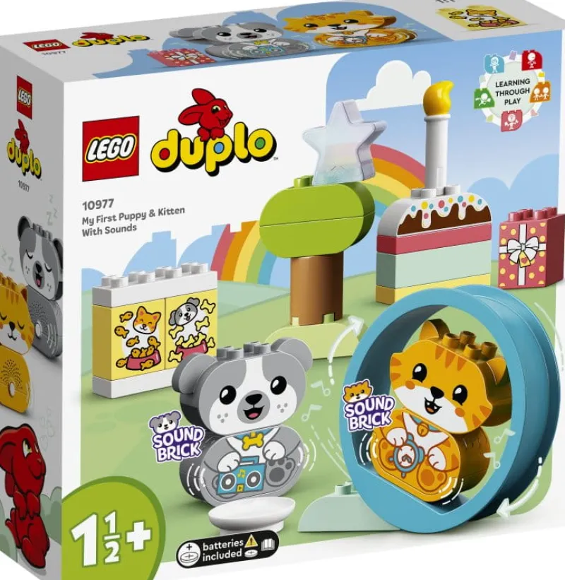 LEGO 10977 DUPLO My First Mój pierwszy szczeniak i kotek z dźwiękami p4