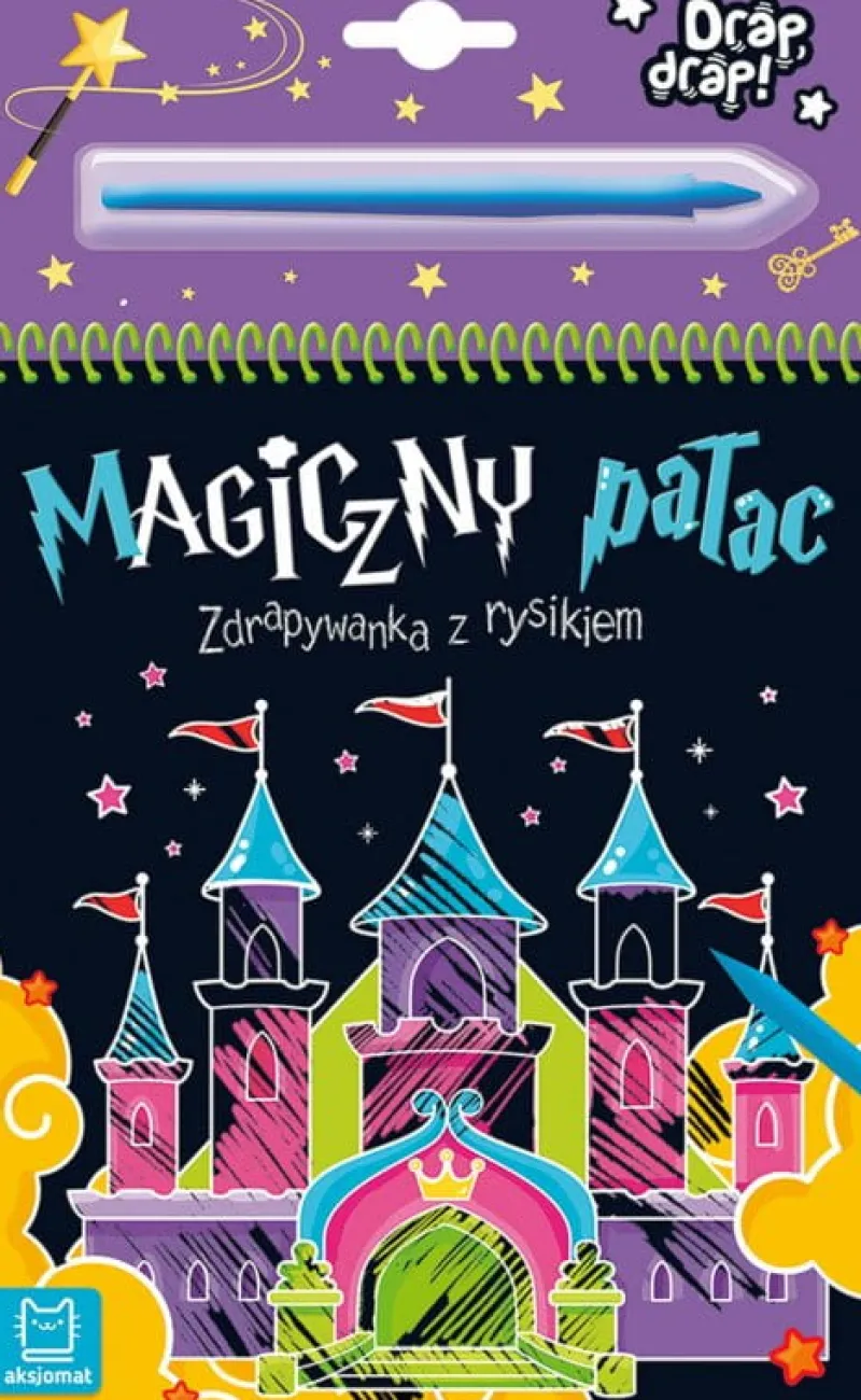 Dzieci AKSJOMAT Magiczny pałac. Zdrapywanka z rysikiem
