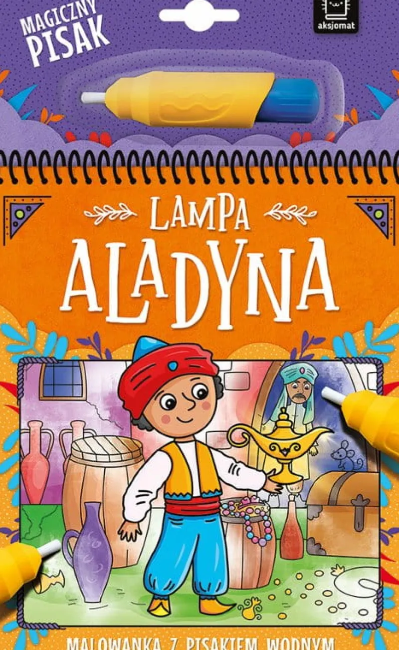 Dzieci AKSJOMAT Malowanka z pisakiem wodnym. Lampa Aladyna.