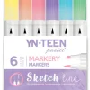 INTERDRUK Marker Sketch Line Pastel 6kol.