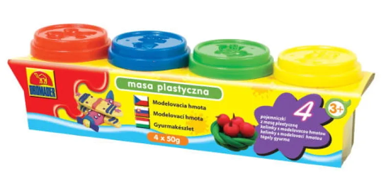 DROMADER Masa plastyczna 4 małe tuby 02274