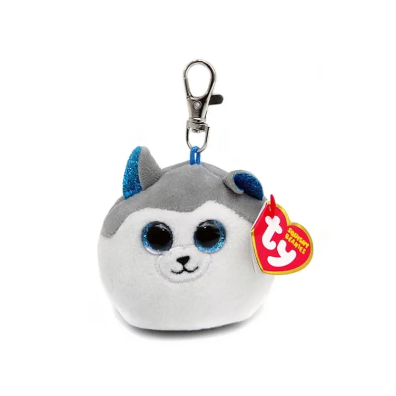TY INC. Maskotka brelok TY Squishy Beanies SLUSH husky 8,5cm 36562