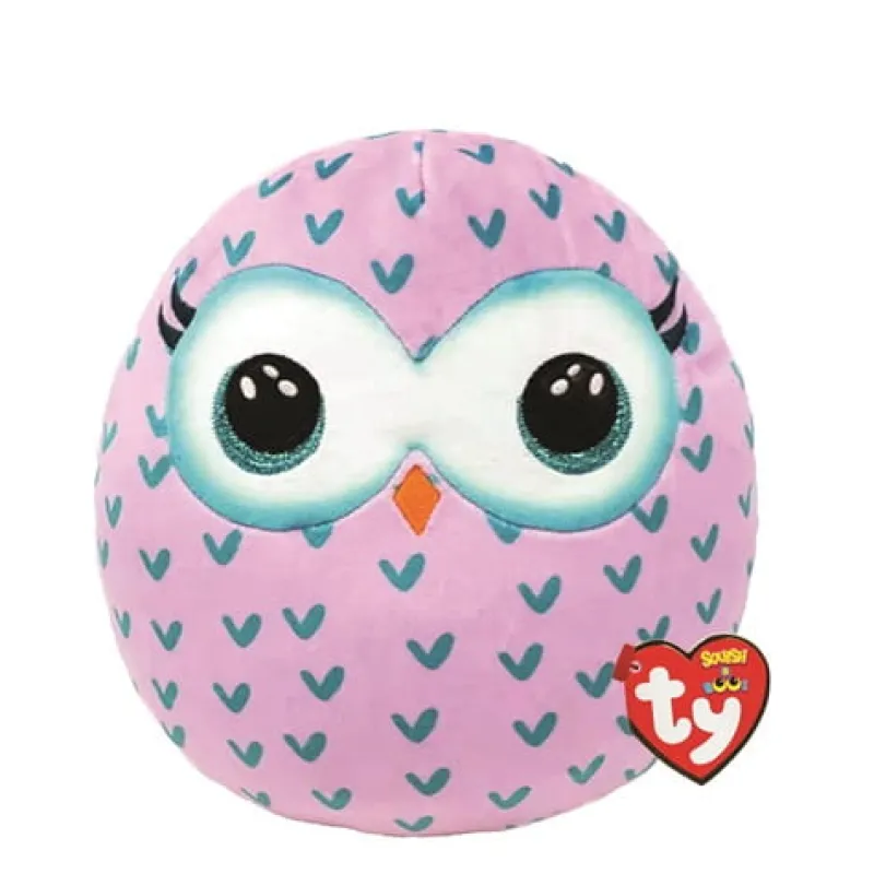 TY INC. Maskotka Squish-a-Boos WINKS sowa 40cm 39317