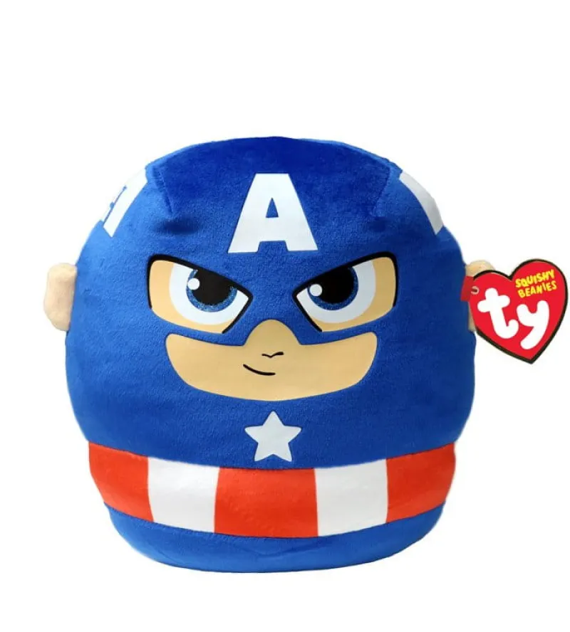 TY INC. Maskotka Ty Squishy Beanies Marvel Captain America 22cm 39257