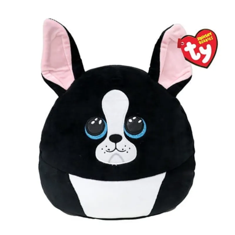 TY INC. Maskotka-poduszka TY Squishy Beanies TINK pies czarno-biały 22cm 39278