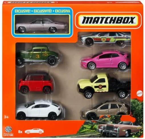 MATTEL MATCHBOX Autka 1:64 8-pak HVR81 mix cena za 1 szt