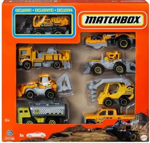 MATTEL MATCHBOX Autka 1:64 8-pak HVR81 mix cena za 1 szt
