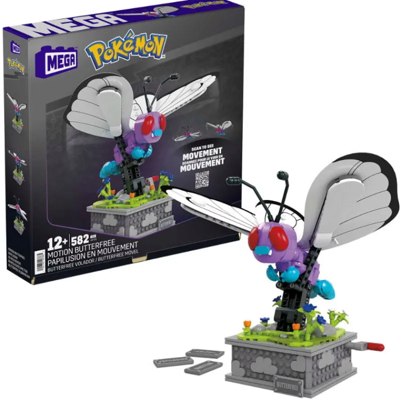 MATTEL MEGA Pokemon Motion Butterfree Kolekcjonerski Pokemon do zbudowania HKT22 p4