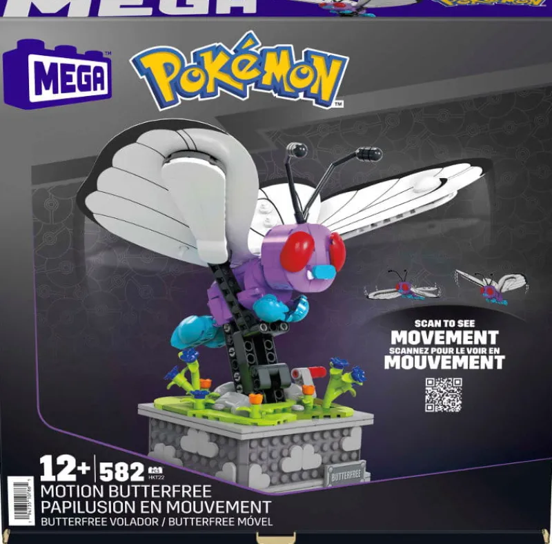 MATTEL MEGA Pokemon Motion Butterfree Kolekcjonerski Pokemon do zbudowania HKT22 p4