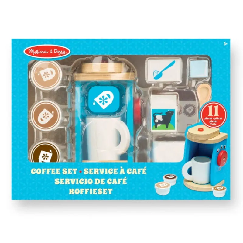 MELISSA & DOUG - Drewniany ekspres do kawy z akcesoriami