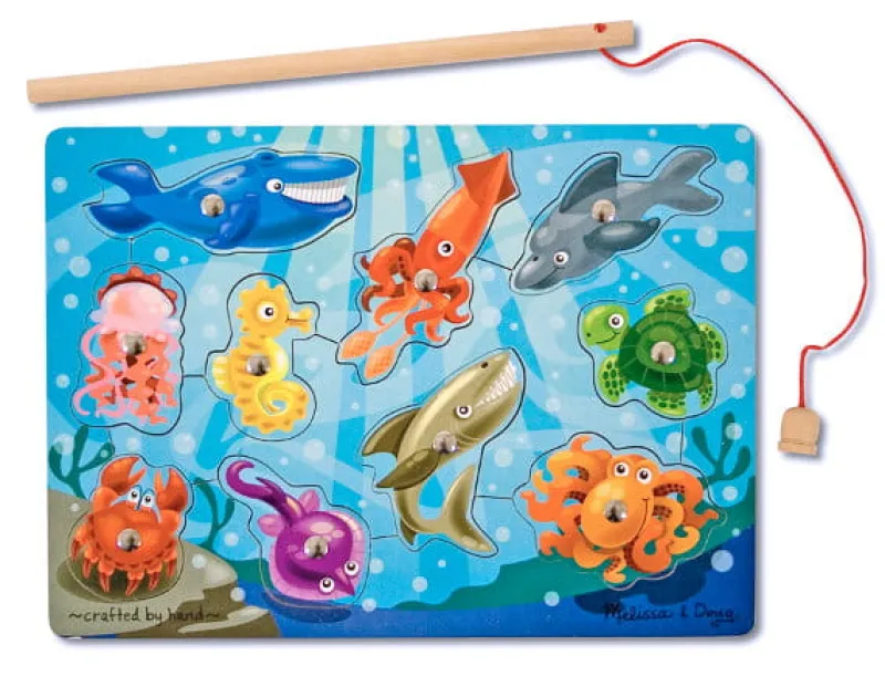 MELISSA & DOUG Magnetyczna drewniana gra rybki