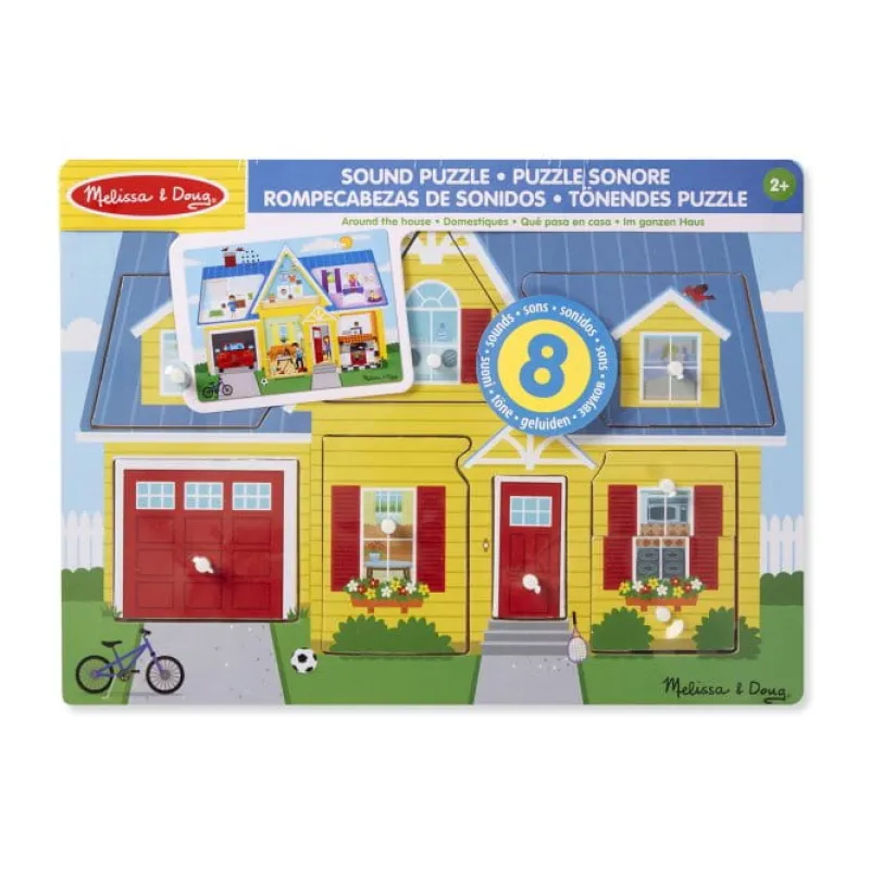 MELISSA & DOUG Puzzle z dźwiękiem dom