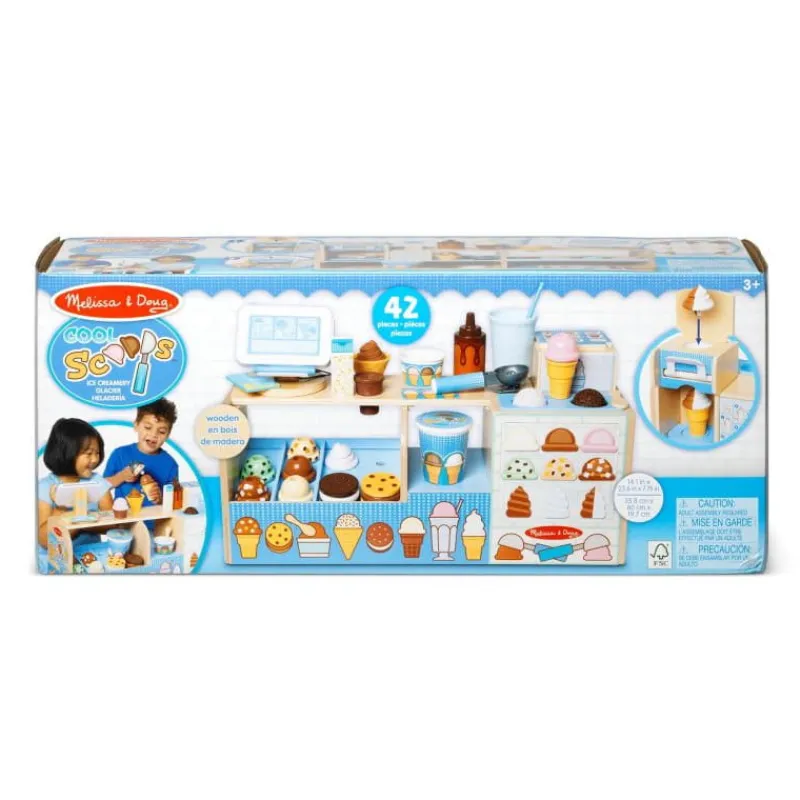 MELISSA & DOUG MELISSA Lodziarnia drewniana z akcesoriami 30607