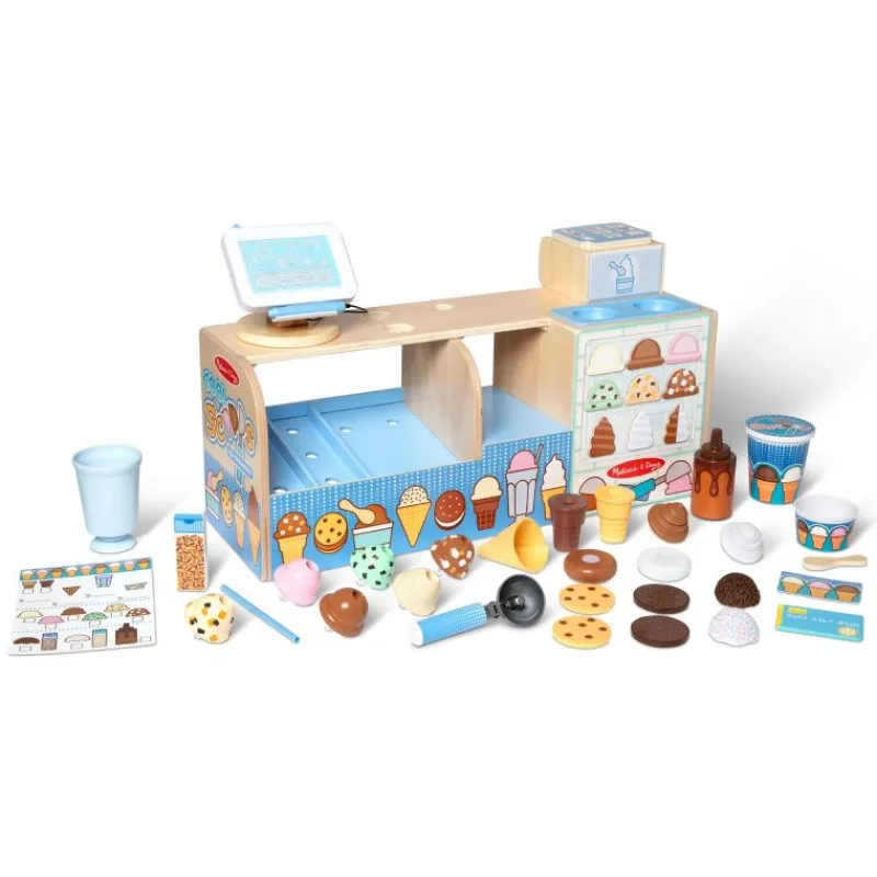 MELISSA & DOUG MELISSA Lodziarnia drewniana z akcesoriami 30607
