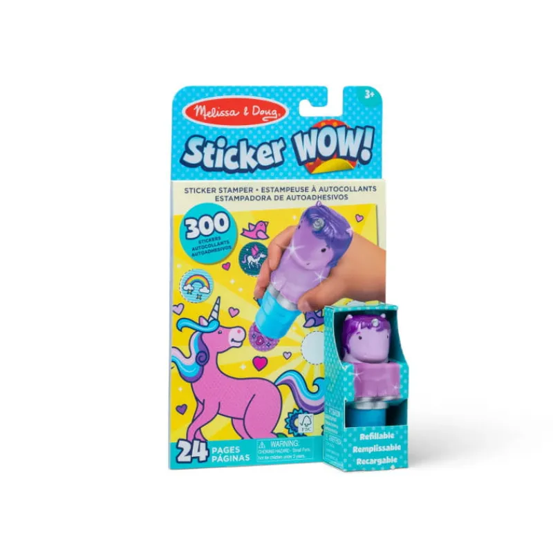 MELISSA & DOUG MELISSA Sticker WOW! Stempel z naklejkami Jednorożec 50317