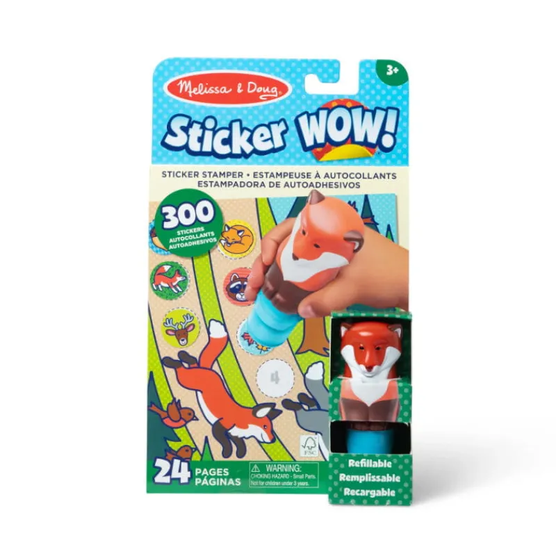 MELISSA & DOUG MELISSA Sticker WOW! Stempel z naklejkami Lis 50243