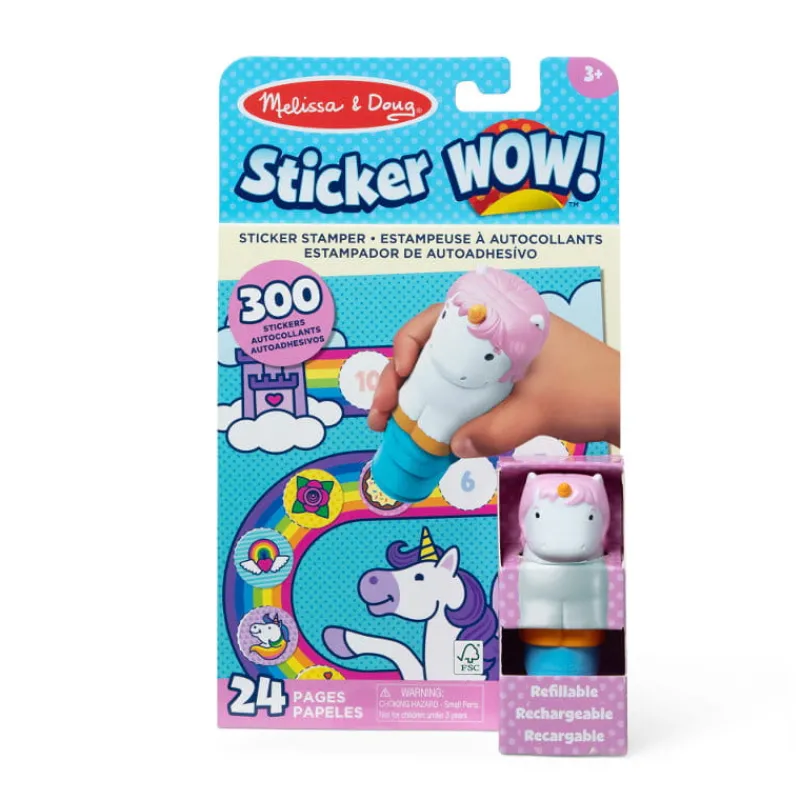 MELISSA & DOUG MELISSA Sticker WOW! Stempel z naklejkami Jednorożec Unicorn 32013