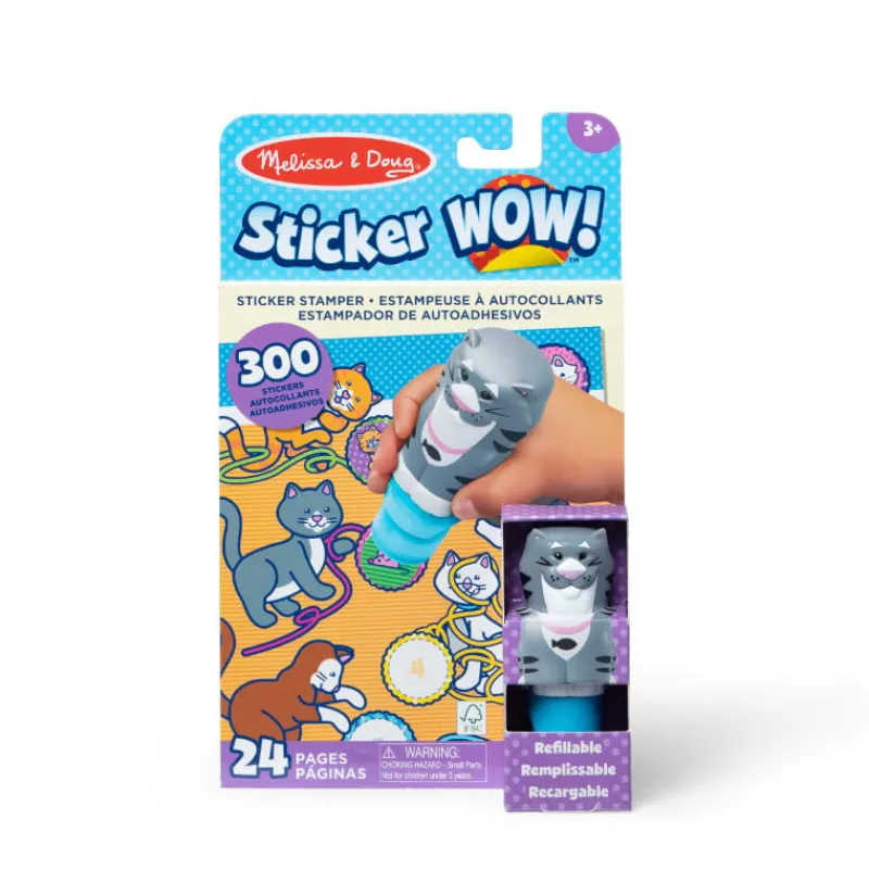 MELISSA & DOUG MELISSA Sticker WOW! Stempel z naklejkami Kot 50693