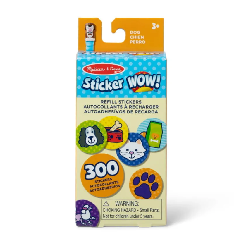 MELISSA & DOUG MELISSA Sticker WOW! Zestaw 300 naklejek uzupełniających Pies 50205
