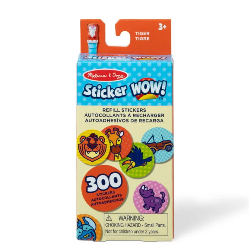 MELISSA & DOUG MELISSA Sticker WOW! Zestaw 300 naklejek uzupełniających Tygrys 50204