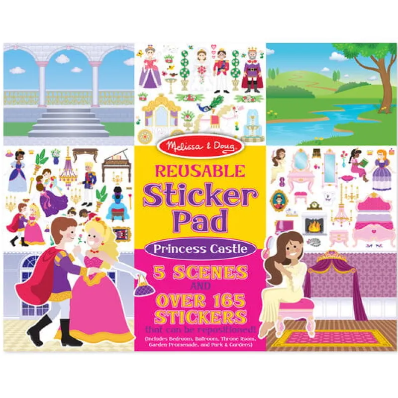 MELISSA & DOUG Melissa&Doug Naklejki wielokrotnego użytku Zamek Księżniczki