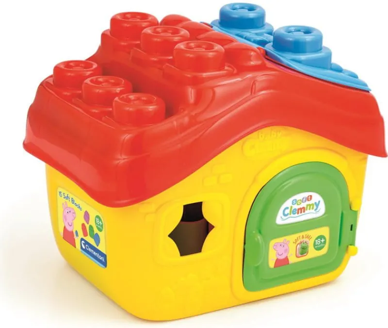 CLEMENTONI Miękkie klocki DOMEK Świnka Peppa CLemmy
