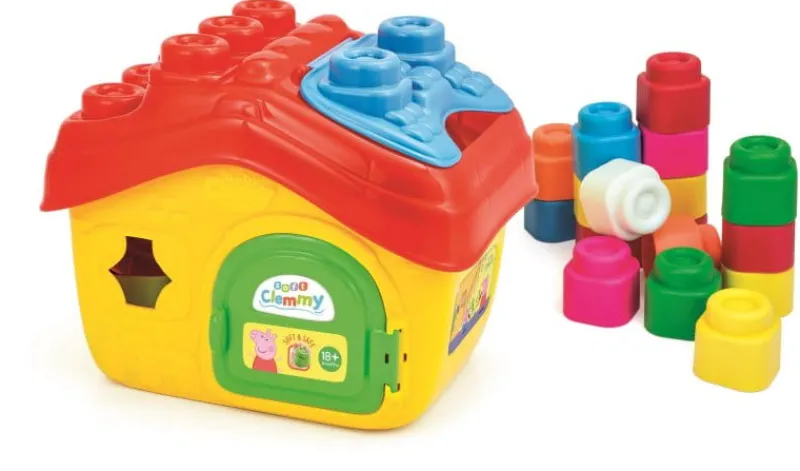 CLEMENTONI Miękkie klocki DOMEK Świnka Peppa CLemmy