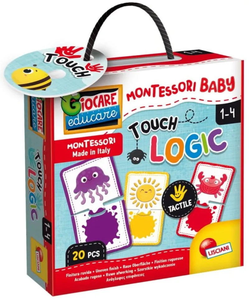 LISCIANI GIOCHI Montessori Baby Touch Logic gra logiczna dla dzieci pudełko LISCIANI 92697 p6