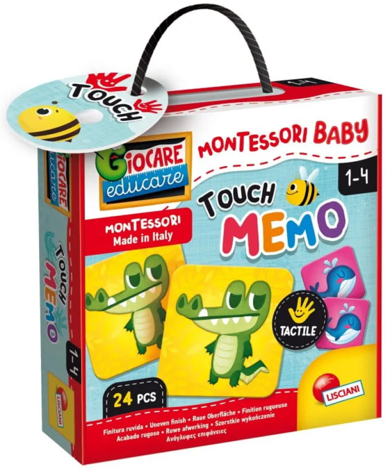 LISCIANI GIOCHI Montessori baby touch Memo gra pamięciowa pudełko LISCIANI 92703 p6