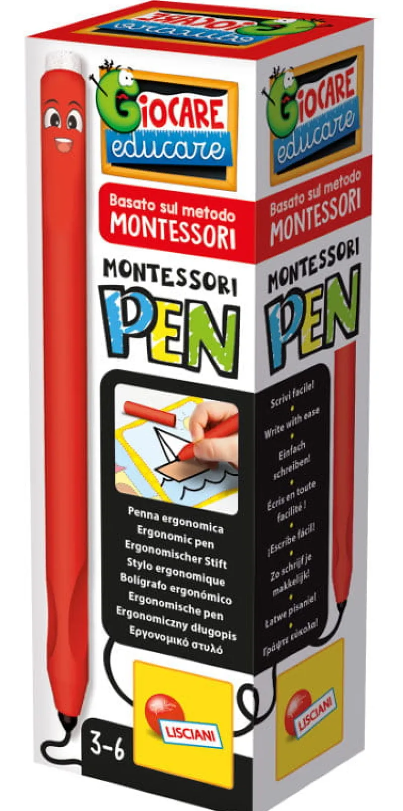 LISCIANI GIOCHI Montessori Pen Pióro ergonomiczne LISCIANI 97197
