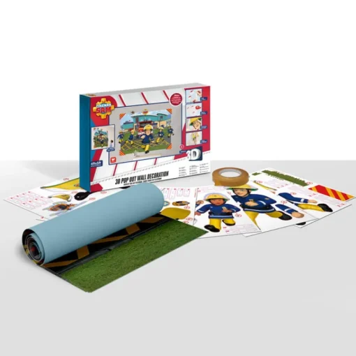 WALLTASTIC Naklejka na ścianę 3D Strażak Sam,
