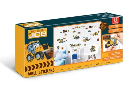 WALLTASTIC Naklejki ścienne zestaw JCB Muddy Friends,