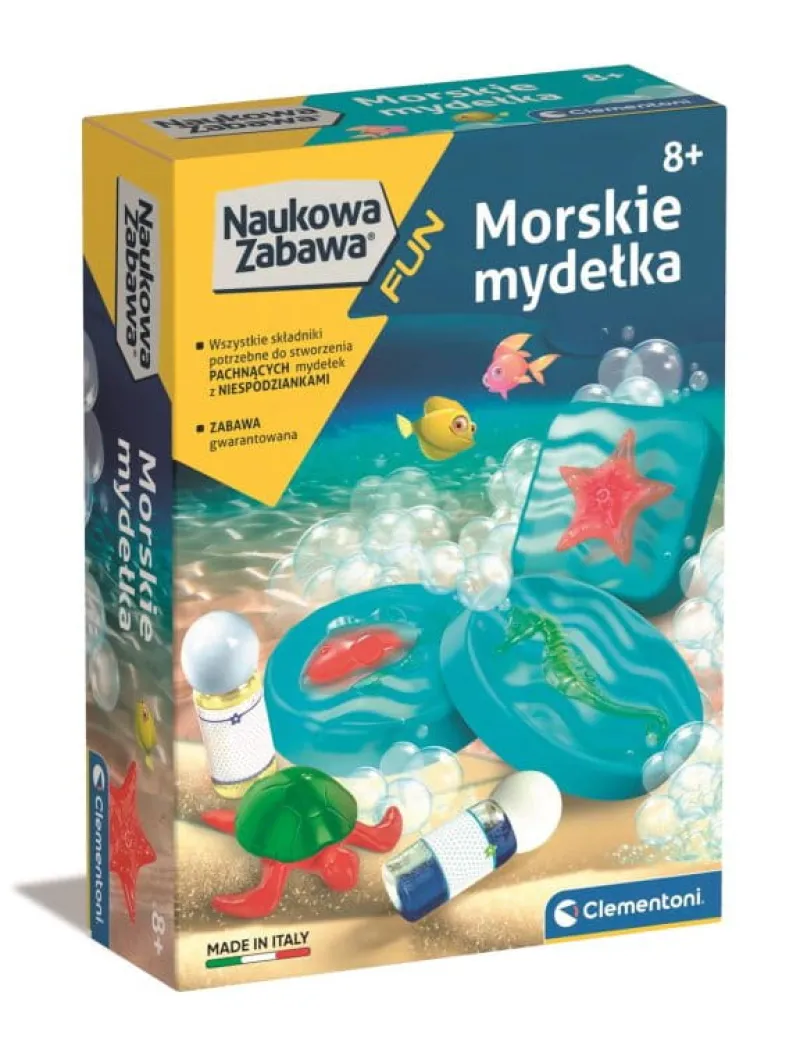 CLEMENTONI Naukowa zabawa Morskie mydełka 50709