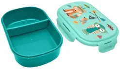 KIDS EUROSWAN Śniadaniówka + sztućce 21x14x6cm Animals KL11345