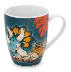 NICI 49471 Kubek porcelanowy dinozaur Cerastupsy 310ml, papierowa banderola