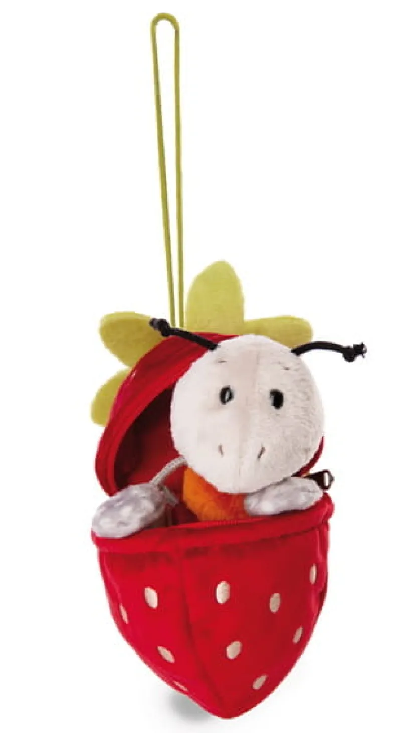 NICI 49434 Maskotka mrówka Enzi 13cm z pętelką w truskawce GREEN
