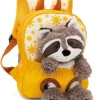 NICI 49846 Plecak 21x26cm żółty + maskotka Szop 25cm