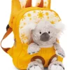 NICI 49842 Plecak 21x26cm żółty + maskotka Koala 25cm