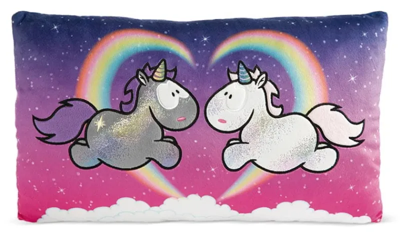 NICI 48637 Poduszka jednorożce Star Bringer & Moon Keeper 43x25cm GREEN